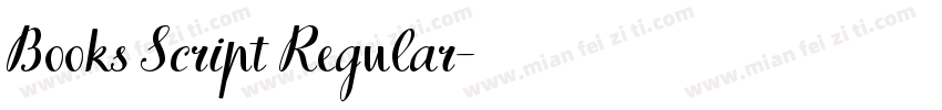 Books Script Regular字体转换